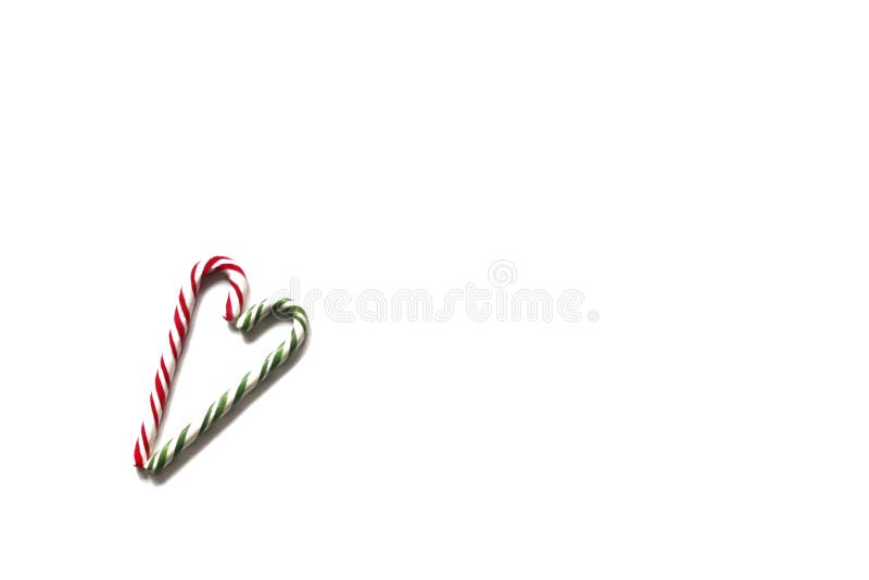 Ein Bild eines Weihnachtssüßigkeitsherzens stockfotografie Ein Bild eines Weihnachtssüßigkeitsherzens stockfotografie