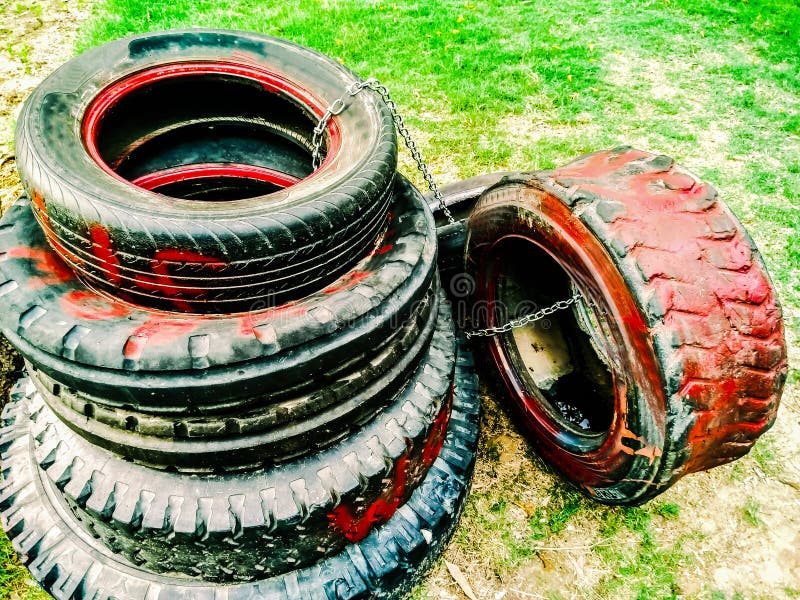 Ein Bild von Gummireifen lizenzfreie stockbilder
