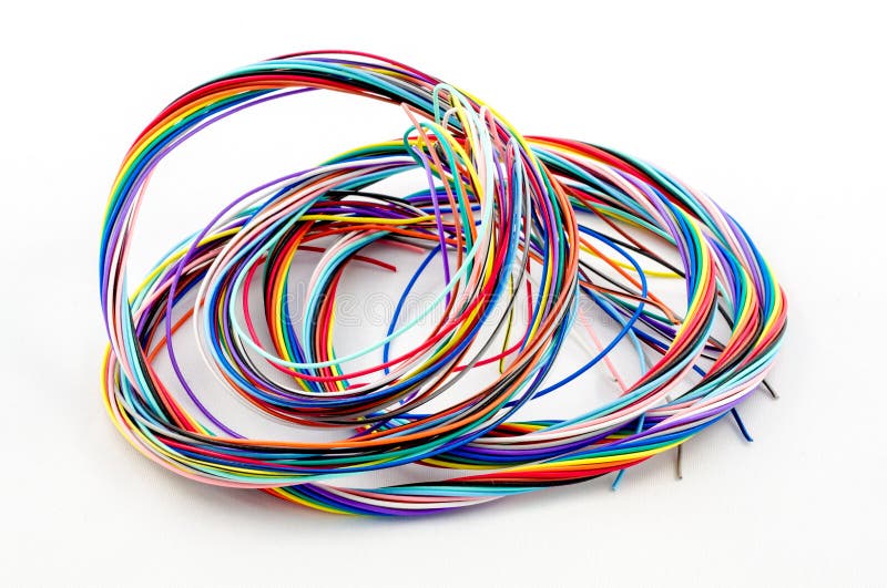 Ein Bündel bunte Seilzüge stockbild Ein Bündel bunte Seilzüge stockbild