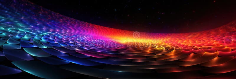 Ein computergeneriertes Bild einer farbigen Spirale. generatives ai-Image. lizenzfreie abbildung