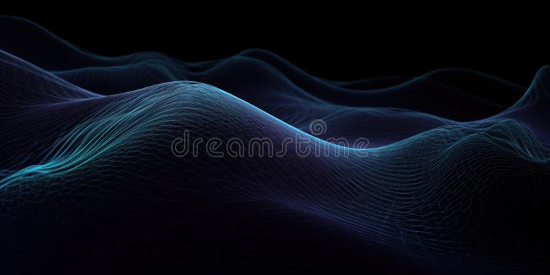 Ein computergeneriertes Bild einer Gebirgskette. generatives ai-Image. lizenzfreie abbildung