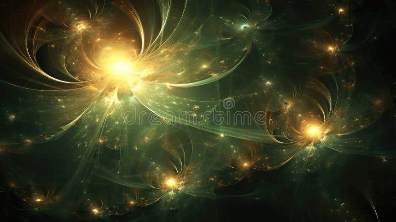 Ein computergeneriertes Bild einer leuchtenden Blume. generatives ai-Image. vektor abbildung