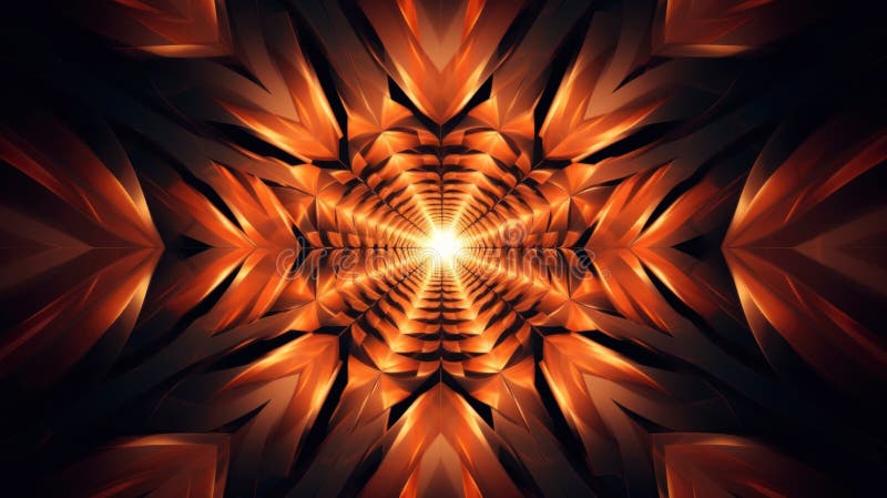 Ein computergeneriertes Bild einer orangefarbenen Blume. generatives ai-Image. lizenzfreie abbildung