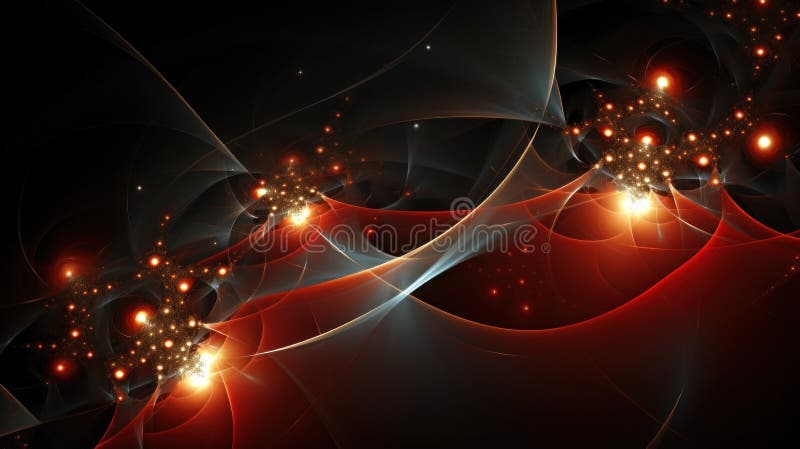 Ein computergeneriertes Bild eines roten und schwarzen Hintergrunds. generatives ai-Image. lizenzfreie abbildung