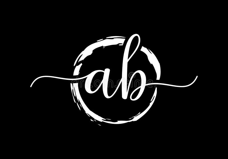 Ein der Anfangsbuchstabelogoentwurfsvektorschablone b AB grafisches Alphabetsymbol für Firmenkundengeschäftidentität lizenzfreie abbildung