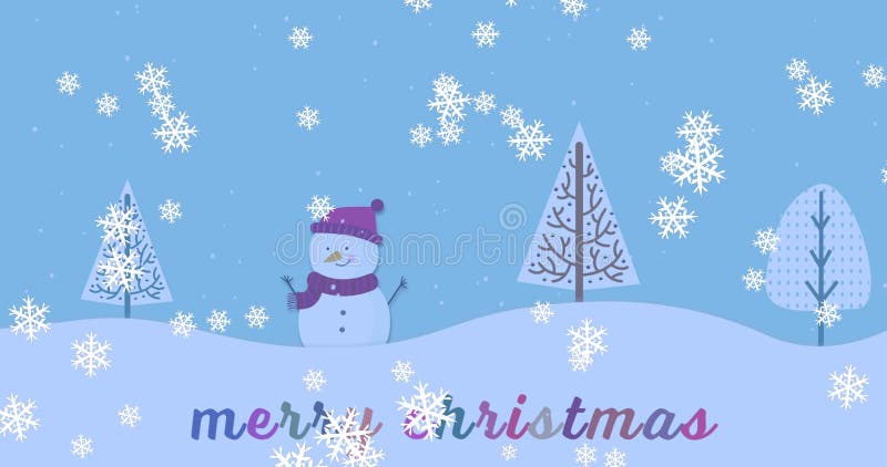 Ein digital generiertes Bild einer Weihnachtsszene lizenzfreie abbildung