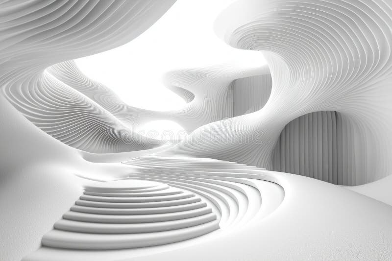 Ein eleganter weißer Kunststoff-Hintergrund, der Modernität und Einfachheit vermittelt. lizenzfreie abbildung