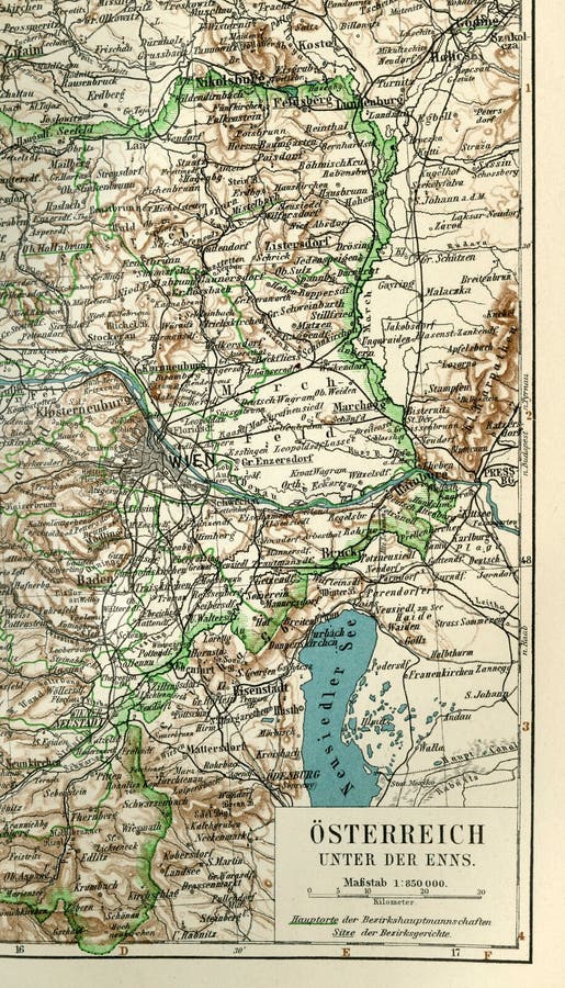 Ein Fragment Einer Alten Karte Von Mitteleuropa Ost Deutschland Stock Abbildung Illustration Von Mitteleuropa Deutschland