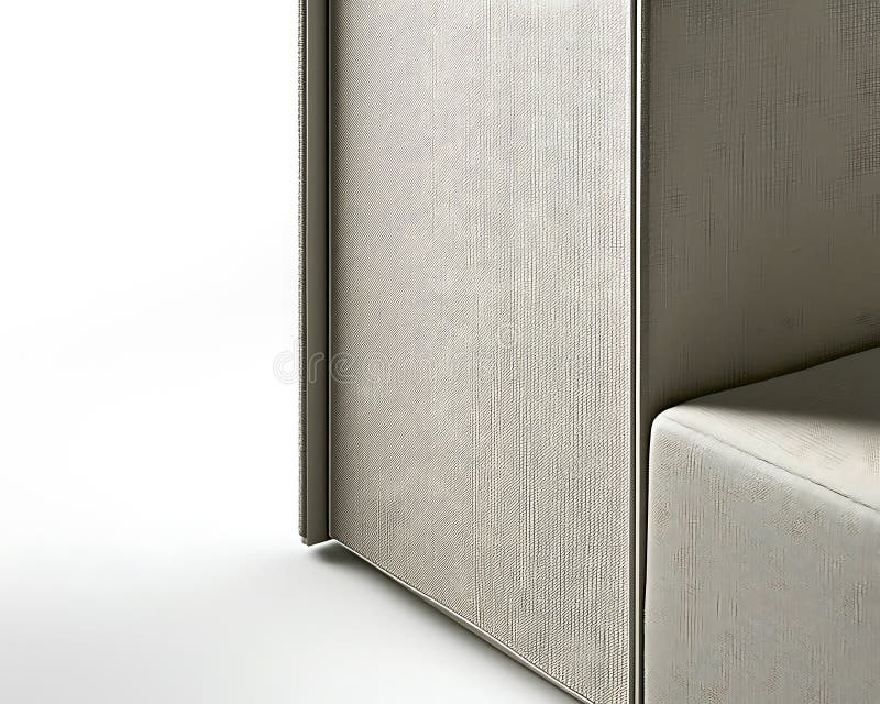 Ein Holzstuhl mit weißem Rücken und grauem Sitz lizenzfreie stockfotos