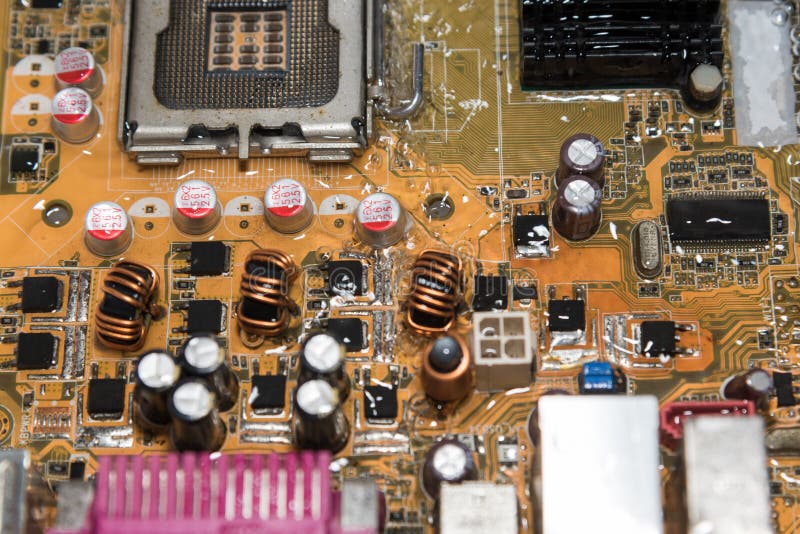 Ein mainboard Hauptausschuß, CPU-Motherboard, Logikbrett, Systemplatine oder mobo Brett lizenzfreies stockbild Ein mainboard Hauptausschuß, CPU-Motherboard, Logikbrett, Systemplatine oder mobo Brett lizenzfreies stockbild