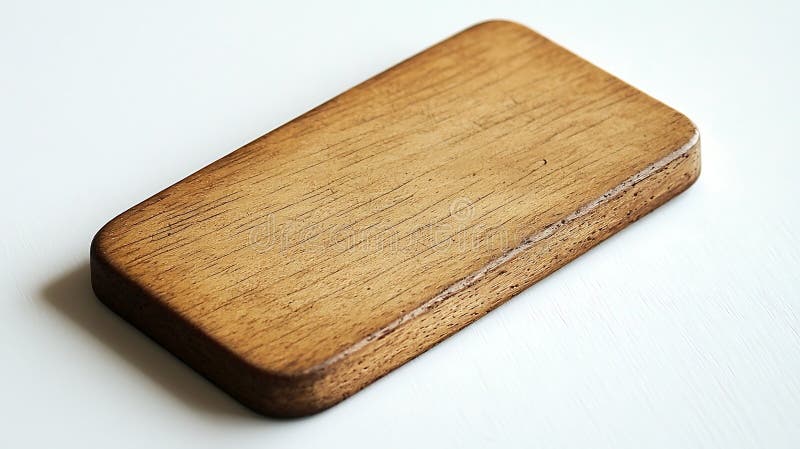 Ein quadratischer Holzblock stockfoto