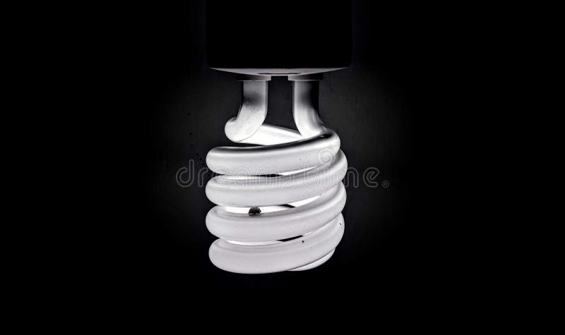 Ein Schwarzweiss der Spiralenlampe stockbilder Ein Schwarzweiss der Spiralenlampe stockbilder