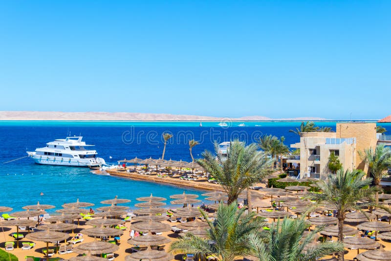 Ein schöner sonniger Tag in dem Roten Meer in Hurghada, Ägypten stockfotos Ein schöner sonniger Tag in dem Roten Meer in Hurghada, Ägypten stockfotos