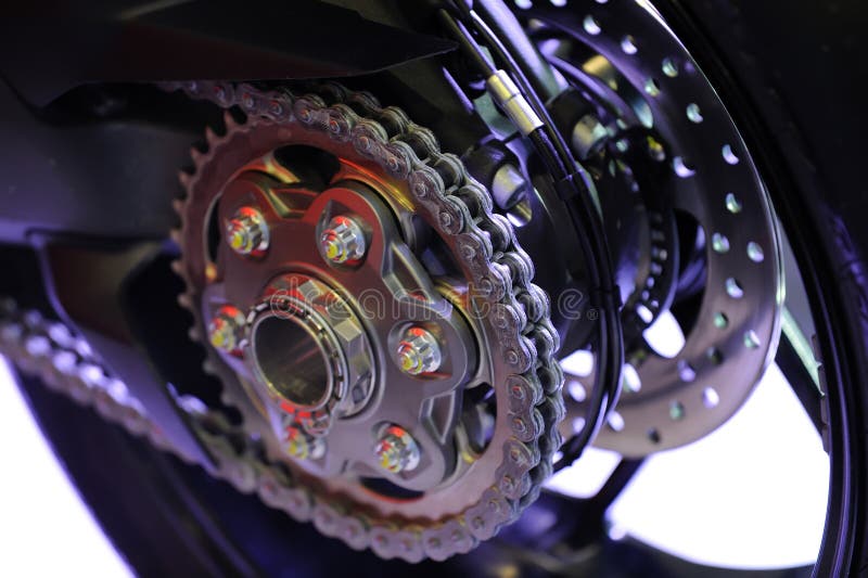 Ein Sportmotorrad stockbilder