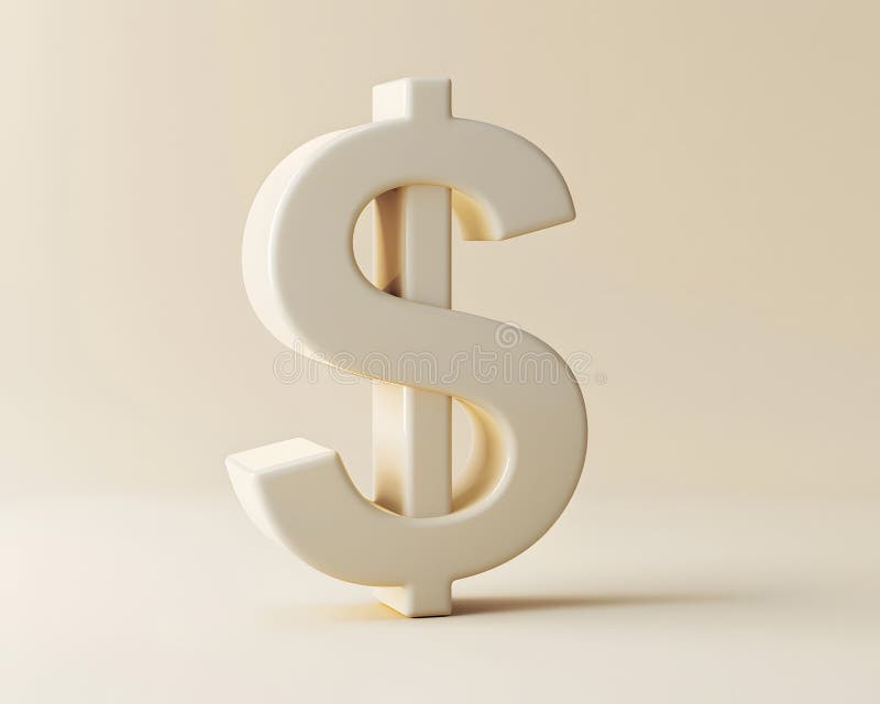 A white dollar sign, symbolizing wealth, is elegantly displayed on a rectangular wood surface. The gesture signifies financial stability and success AI generated. A white dollar sign, symbolizing wealth, is elegantly displayed on a rectangular wood surface. The gesture signifies financial stability and success AI generated