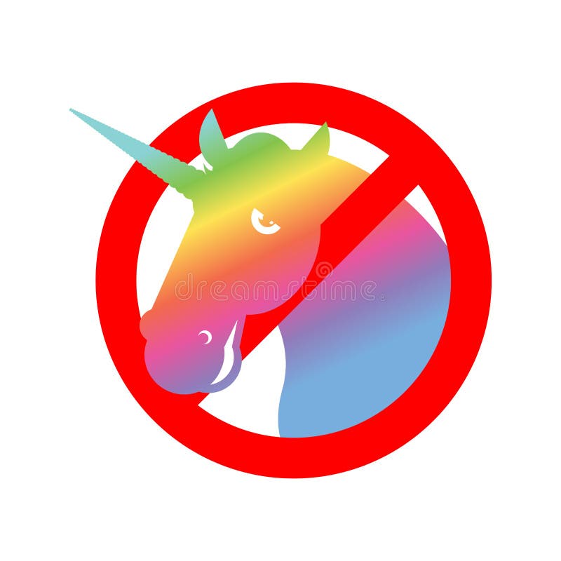 Eindeeenhoorn Verbodslgbt rode verkeersteken Belemmerde homosexueel royalty-vrije illustratie Eindeeenhoorn Verbodslgbt rode verkeersteken Belemmerde homosexueel royalty-vrije illustratie