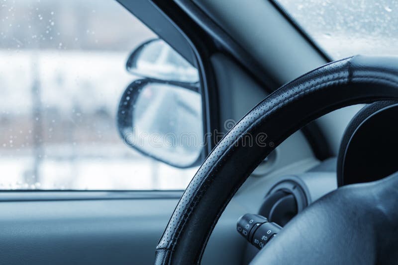 Eine Ansicht innerhalb des Autos stockfoto Eine Ansicht innerhalb des Autos stockfoto