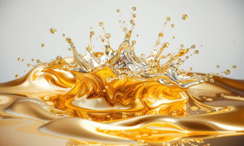 Eine atemberaubende Mischung aus flüssigem Gold und Silber schafft faszinierende visuelle Effekte, die dynamische Bewegung und Flu vektor abbildung