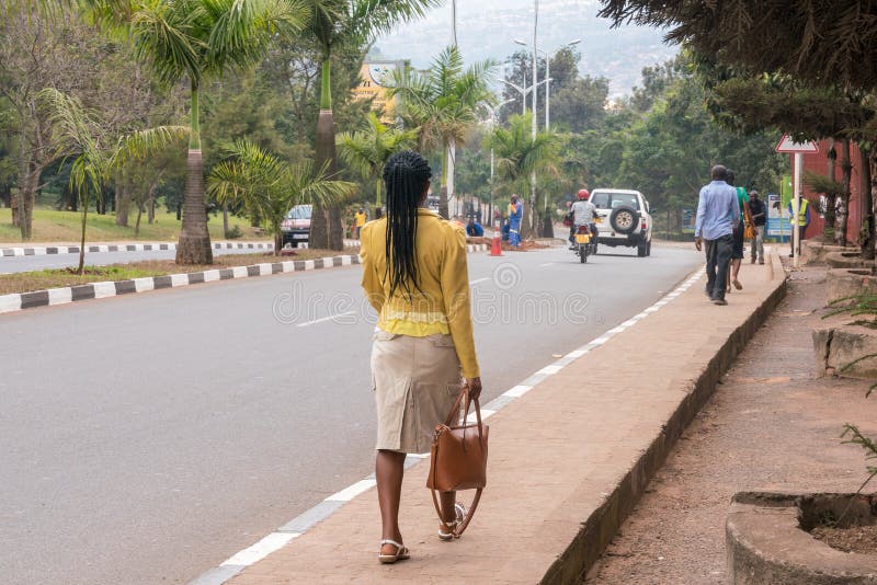 Kigali - June 15: Kigali is regarded as one of the cleanest cities in Africa with beautiful landscaping, spotless and orderly streets. June 15, 2016 Kigali, Rwanda. Kigali - June 15: Kigali is regarded as one of the cleanest cities in Africa with beautiful landscaping, spotless and orderly streets. June 15, 2016 Kigali, Rwanda