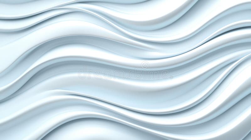 Eine digitale Abbildung eines fließenden wellenförmigen Musters in Blau-Weiß-Tönen. lizenzfreies stockfoto