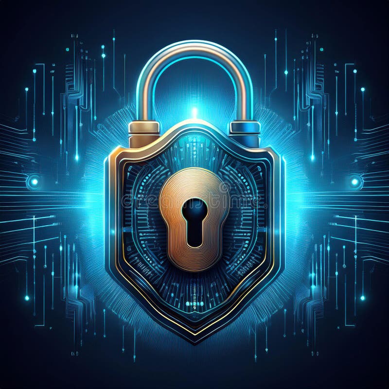 Eine digitale Padlock-Illustration generativ ai vektor abbildung
