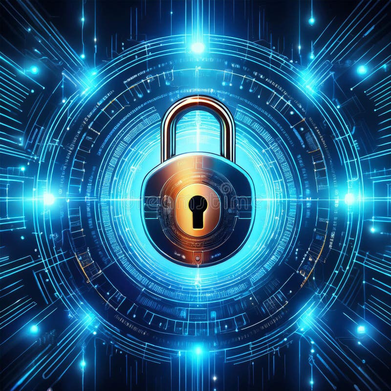 Eine digitale Padlock-Illustration generativ ai vektor abbildung
