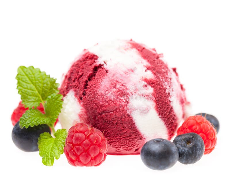 Single red white striped ice cream ball with berries and balm leafs.

Real edible sweet ice cream, no artificial ingredients used!. Single red white striped ice cream ball with berries and balm leafs.

Real edible sweet ice cream, no artificial ingredients used!