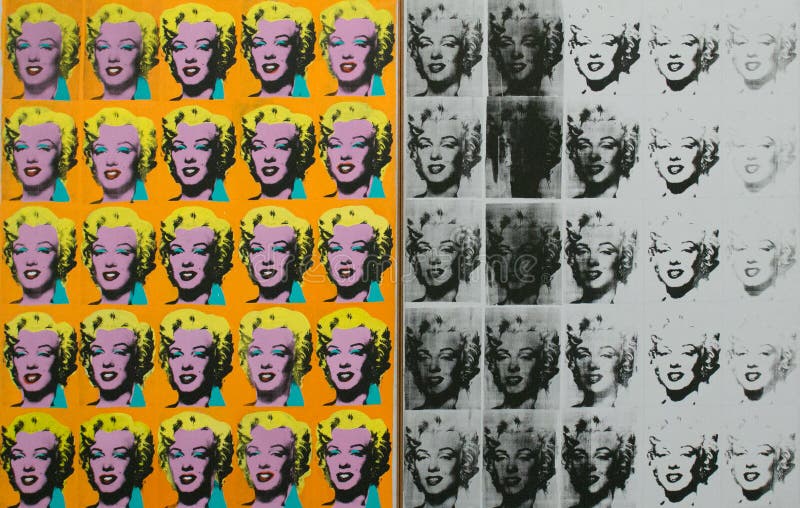 Eine Grafik durch Andy Warhol in berühmten Tate Modern in London