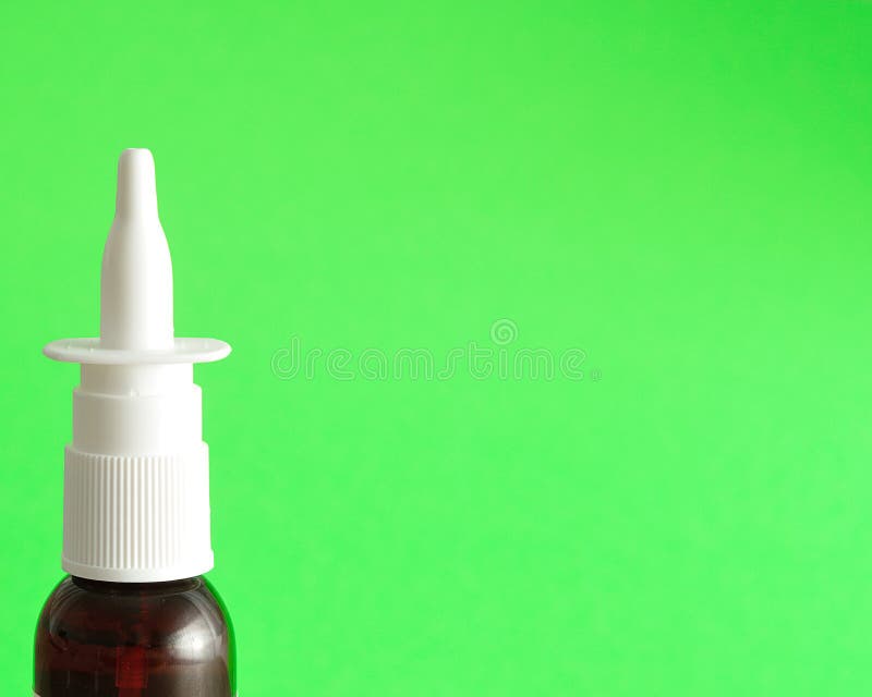 Eine Nasenspraydüse lizenzfreie stockbilder Eine Nasenspraydüse lizenzfreie stockbilder