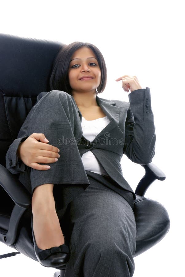 Eine positive Geschäftsfrau stockfotos Eine positive Geschäftsfrau stockfotos