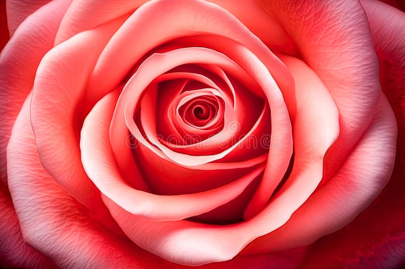 Eine rosa Rosa mit roter Mitte. stockfotografie