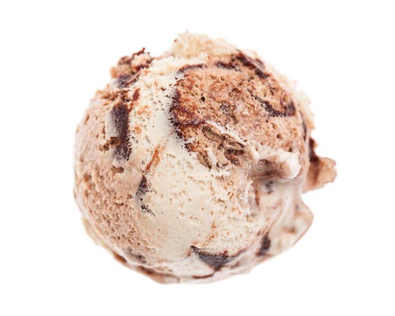 Eine Schaufel der TiramisuEiscreme-Formvogelschau lokalisiert auf weißem Hintergrund lizenzfreies stockbild Eine Schaufel der TiramisuEiscreme-Formvogelschau lokalisiert auf weißem Hintergrund lizenzfreies stockbild
