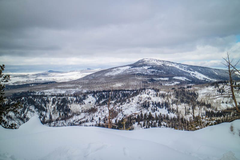 A magnificent view of the mountain at the Brian Head of Cedar Breaks. A magnificent view of the mountain at the Brian Head of Cedar Breaks