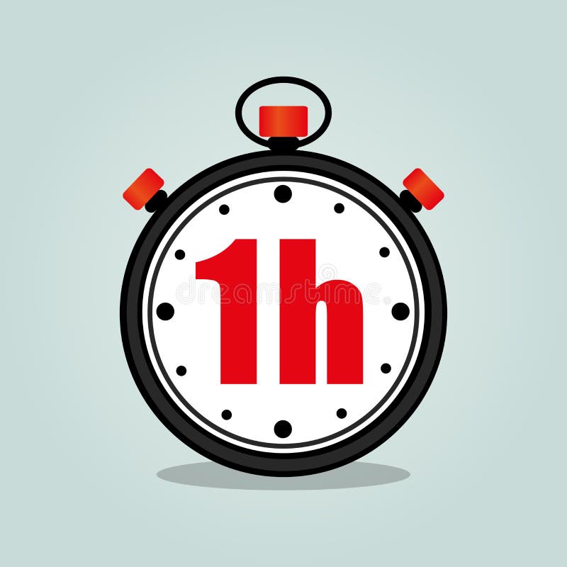Stundenstoppuhr stock abbildung