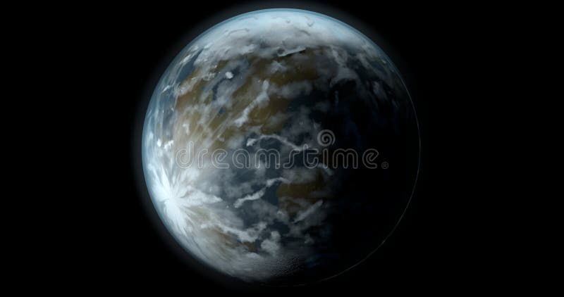 Eine Szene mit einem mysteriösen Fantasieplaneten in einem schwarzen Hintergrund stock abbildung Eine Szene mit einem mysteriösen Fantasieplaneten in einem schwarzen Hintergrund stock abbildung