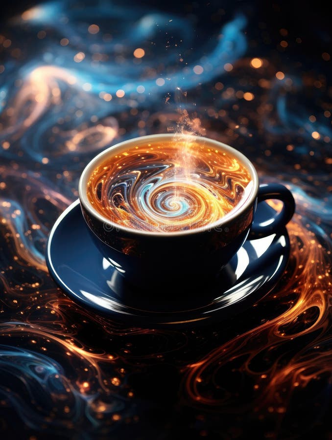 Eine Tasse Kaffee mit einer Flüssigkeit vektor abbildung