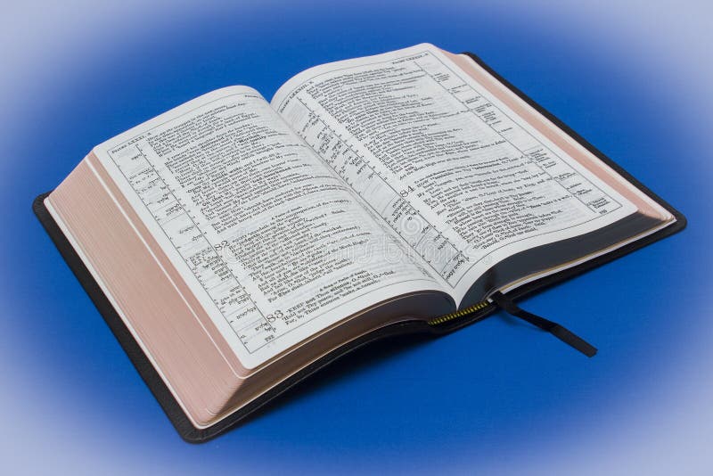 Eine Ziegenleder verklemmte Newberry-Version des Königs James Bible stockfotografie Eine Ziegenleder verklemmte Newberry-Version des Königs James Bible stockfotografie
