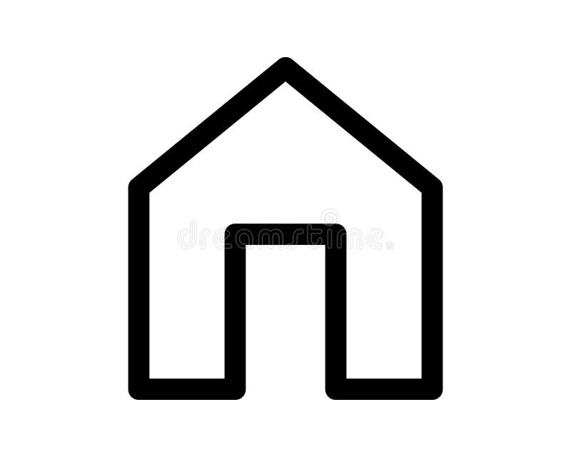Einfach aber auffallend schwarzes Haus Symbol perfekt für Websites Apps oder Präsentationen, die ein sauberes minimalistisches Hom vektor abbildung