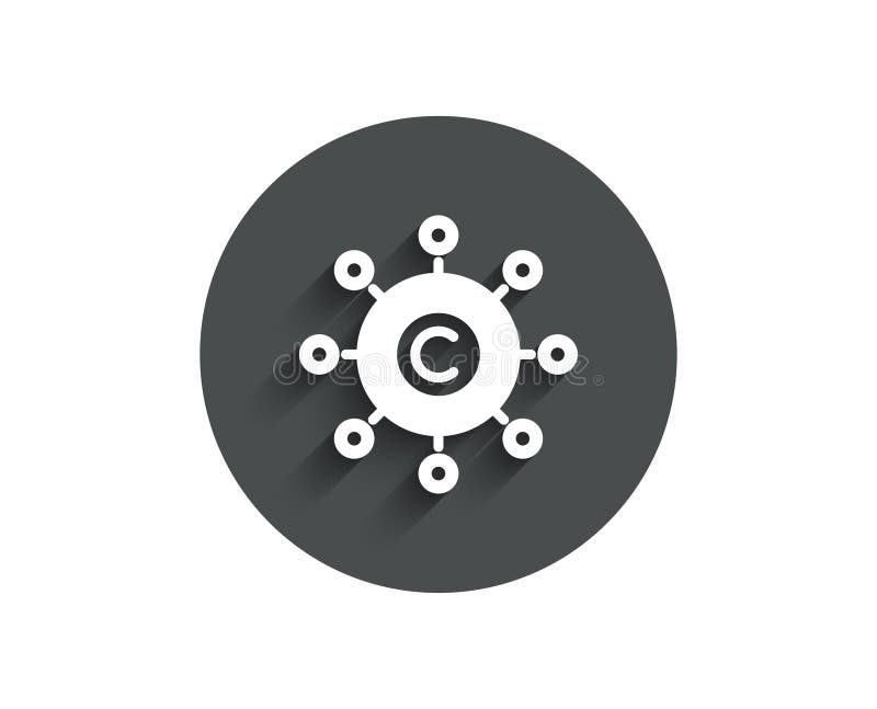 Einfache Ikone Copywriting-Netzes 3D übertrug Bild vektor abbildung