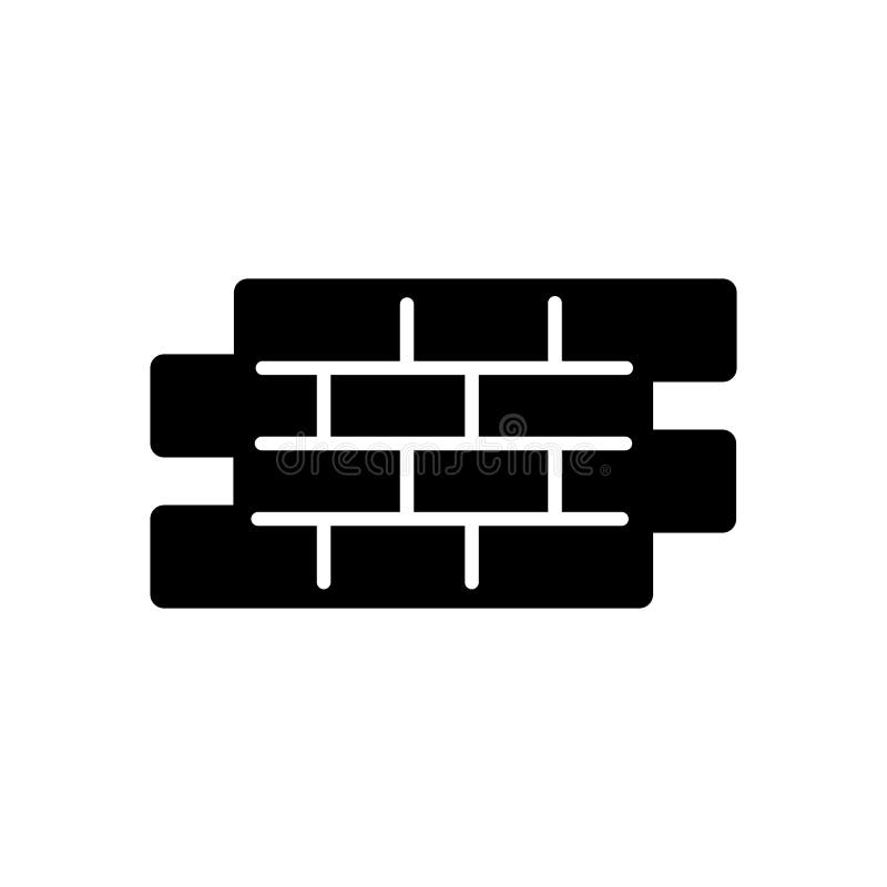 Einfache Vektorikone der Ziegelsteine Schwarzweißabbildung des Ziegelsteines Feste lineare Gebäudeikone lizenzfreie abbildung Einfache Vektorikone der Ziegelsteine Schwarzweißabbildung des Ziegelsteines Feste lineare Gebäudeikone lizenzfreie abbildung