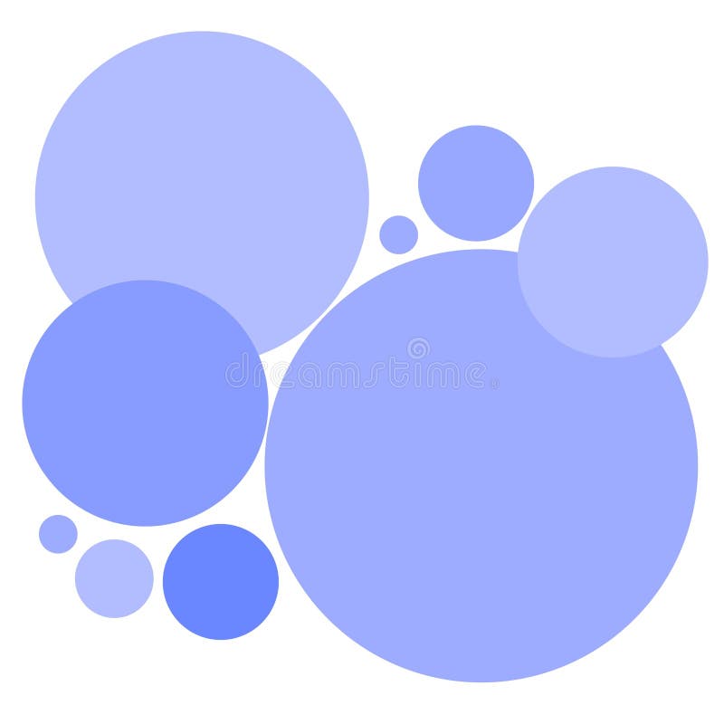 Einfaches Blaues Kreis-Muster Stock Abbildung - Illustration von