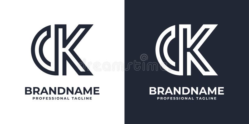 Einfaches ck monogram Logo