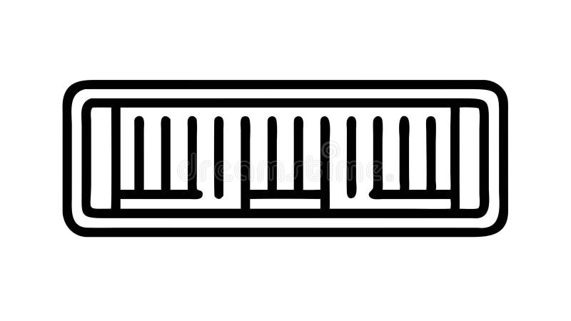 Einfaches Ruler Outline-Symbol für Messung oder Skalierung des Vektordesigns Generative KI vektor abbildung