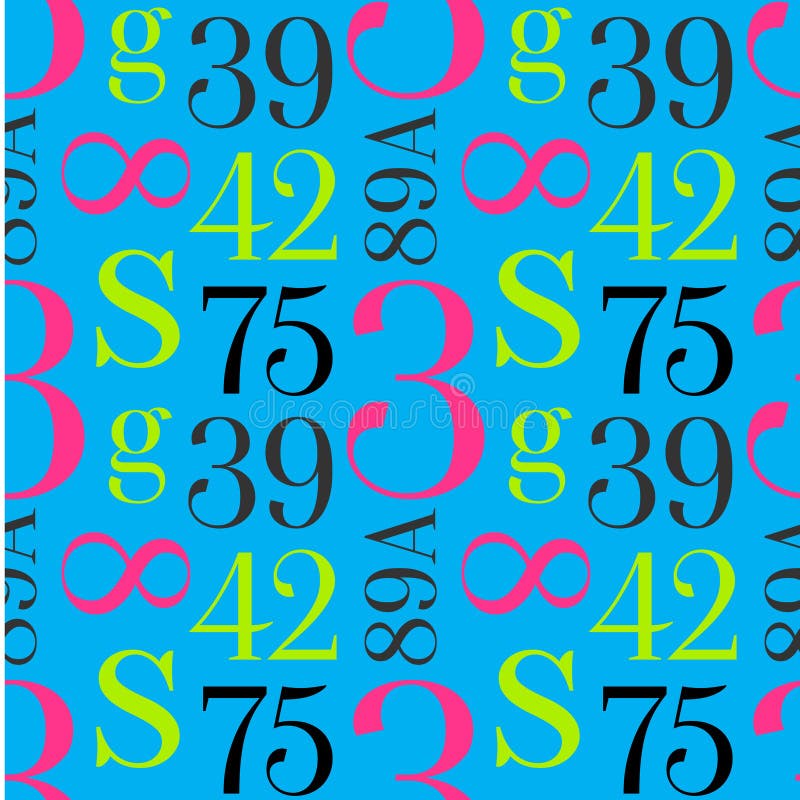 Einfaches typografisches Muster stock abbildung Einfaches typografisches Muster stock abbildung
