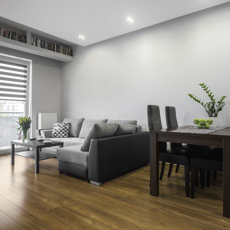 Einfaches Wohnzimmer lizenzfreie stockfotos Einfaches Wohnzimmer lizenzfreie stockfotos