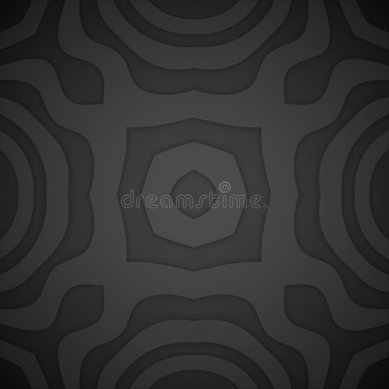 Einfarbiger volumetrischer Dekorationshintergrund des Vektors lizenzfreie abbildung Einfarbiger volumetrischer Dekorationshintergrund des Vektors lizenzfreie abbildung