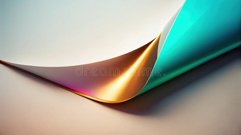 Einführung eines Update für modernes Corporate Branding, das das Curled Page Corner Design-Element für erweiterte visuelle Darstel lizenzfreie abbildung