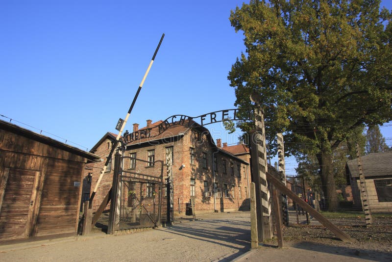 Auschwitz-Lager stockfoto Auschwitz-Lager stockfoto