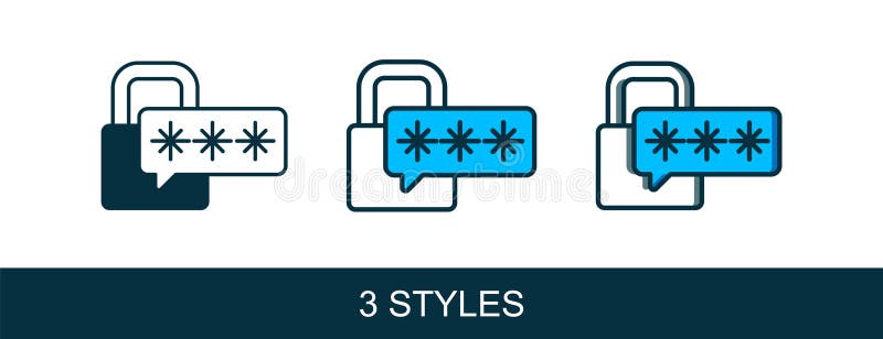 Eingefülltes Symbol für Cybersicherheit im weißen Hintergrund. Schloss auf digitaler Leiterplatte. Sicherheitskonzept lizenzfreie abbildung