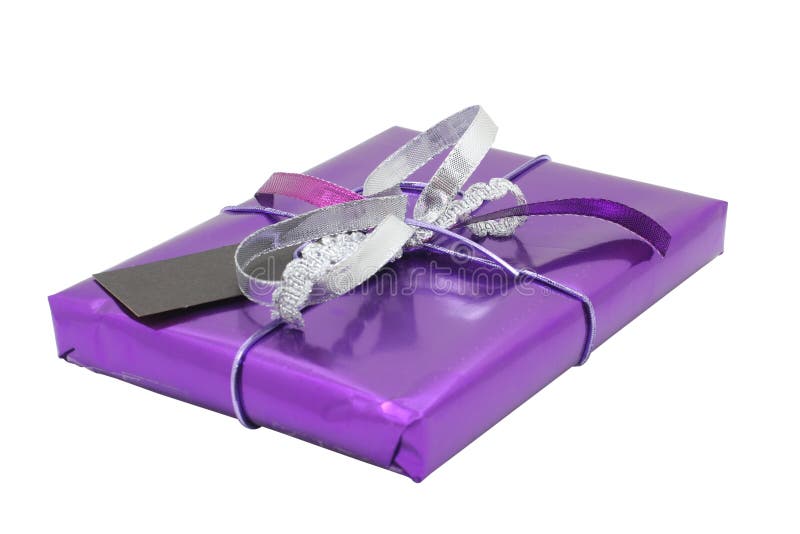 A wrapped present isolated on white, with clipping paths. A wrapped present isolated on white, with clipping paths